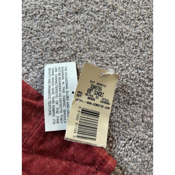 NEW Vintage Blouse Embroidered 22W Cottagecore Deadstock Boho Fall Tunic Linen - Picture 8 of 8